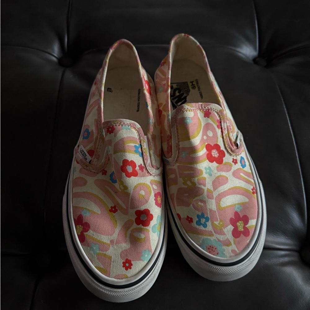 Vans Pastel Floral Slip-On Shoes